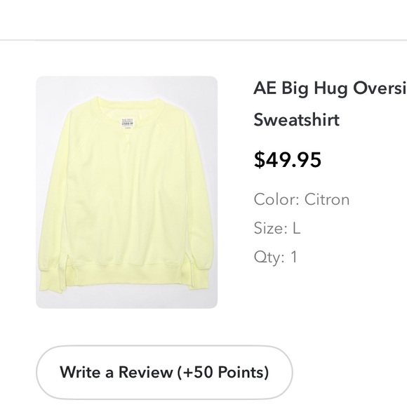 AE Big Hug Oversized Notch Neck Sweatshirt - Picture 4 of 4